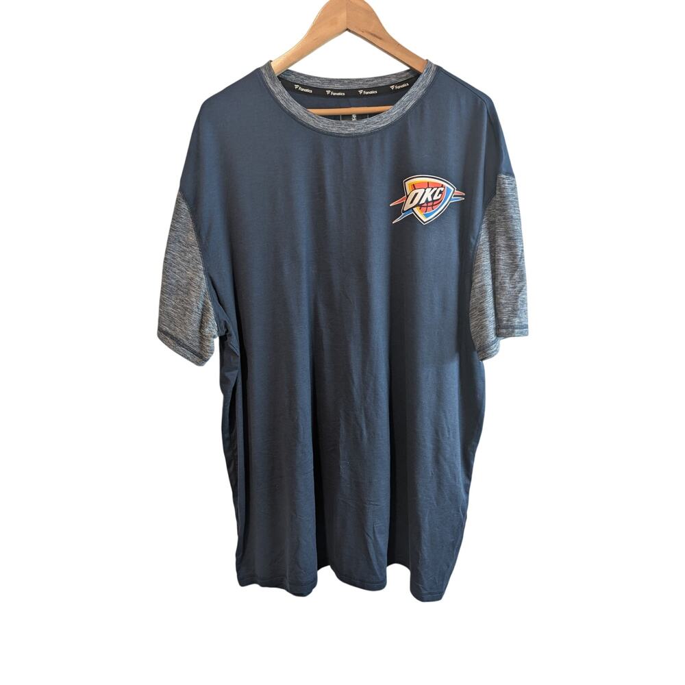 NBA Oklahoma City Thunder Basketball Shirt Mens 3X Blue Fanatics Streetwear OKC